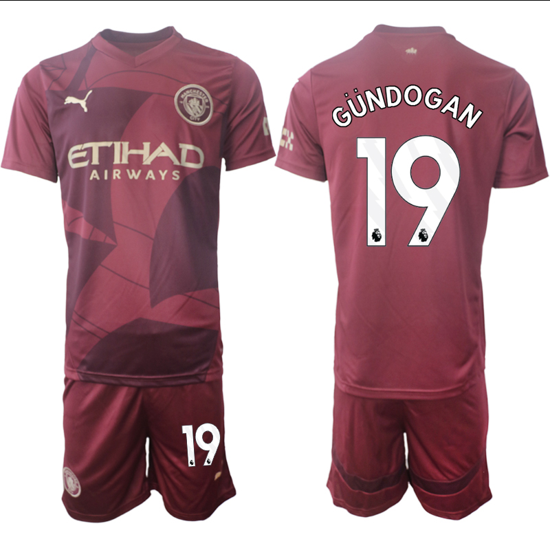 Men 2024-2025 Club Manchester City away red #19 Soccer Jerseys->indianapolis colts->NFL Jersey